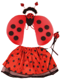 Detský kostým Lienka červeno-čierny