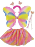 Detský kostým Motýlik+ sukňa dúha 3-10 rokov