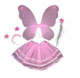 Detský kostým Motýlik slabo ružový