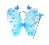 Detský kostým Motýlik svetlo modrý