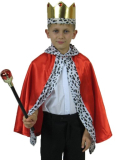 Detský kostým kráľ červený