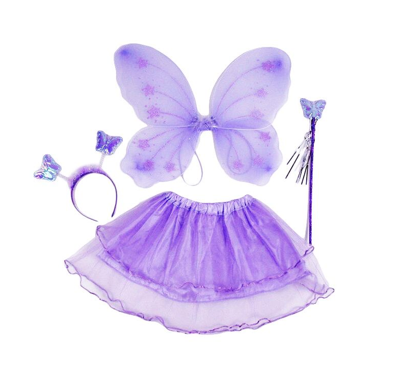 Detský kostým Motýlik svetlo fialový