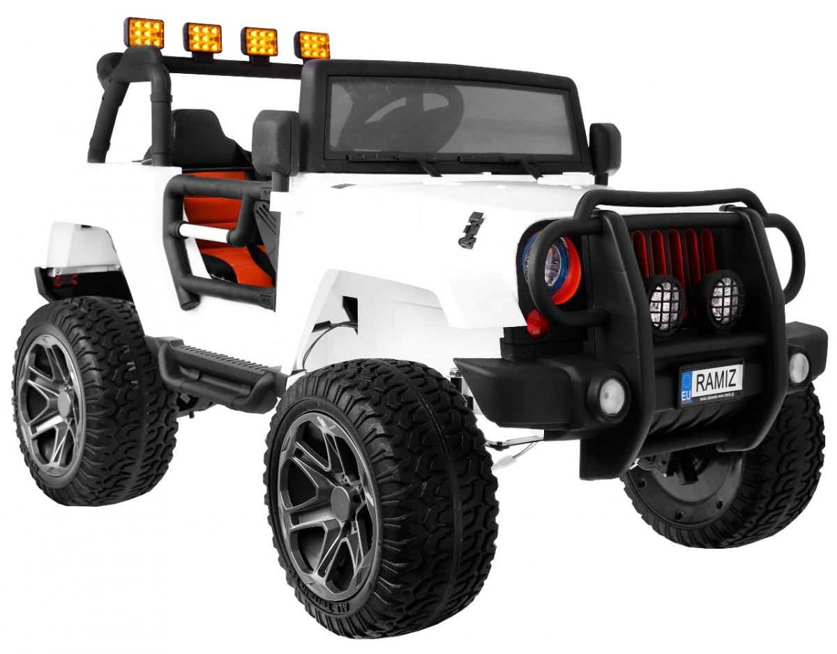 RAMIZ elektrické autíčko Jeep Monster biele
