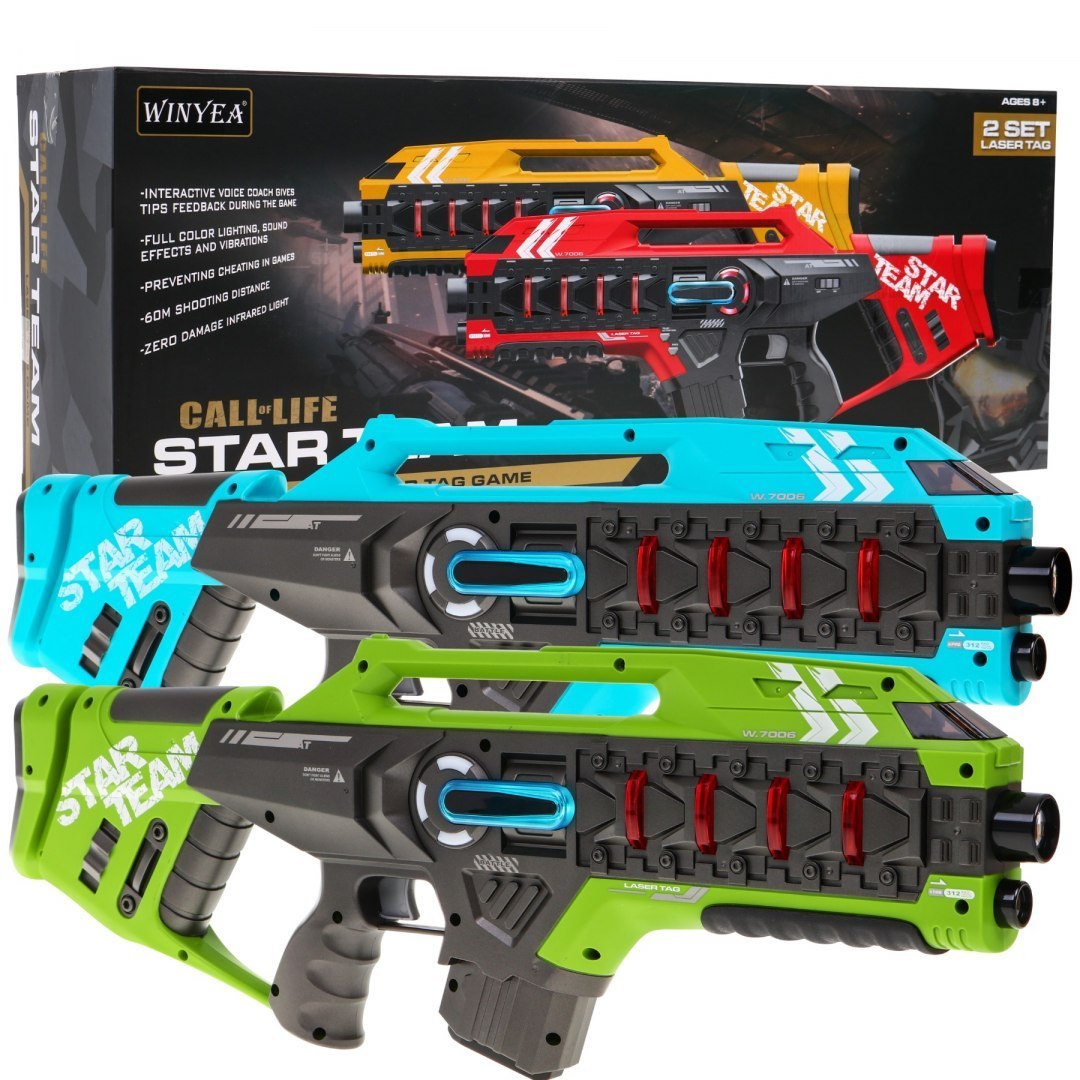 RAMIZ laserová zbraň STAR2 zelená modrá