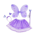 Detský kostým Motýlik+sukňa fialový 3-10 rokov