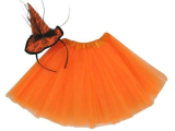 Detský kostým Čarodejnica - oranžova