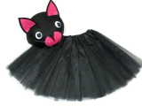 Detský kostým Mačka čierny + maska
