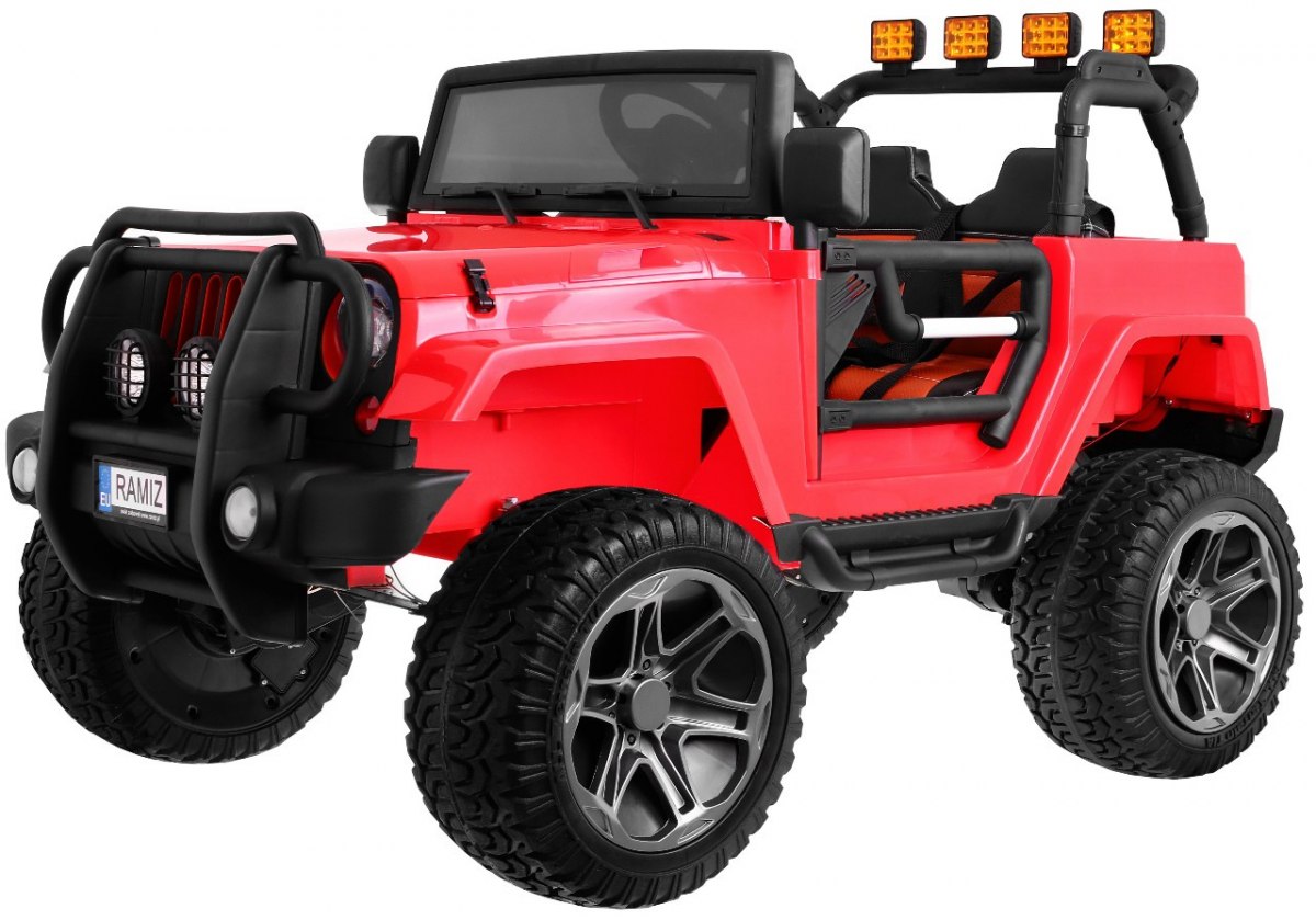 RAMIZ elektrické autíčko Jeep Monster červený