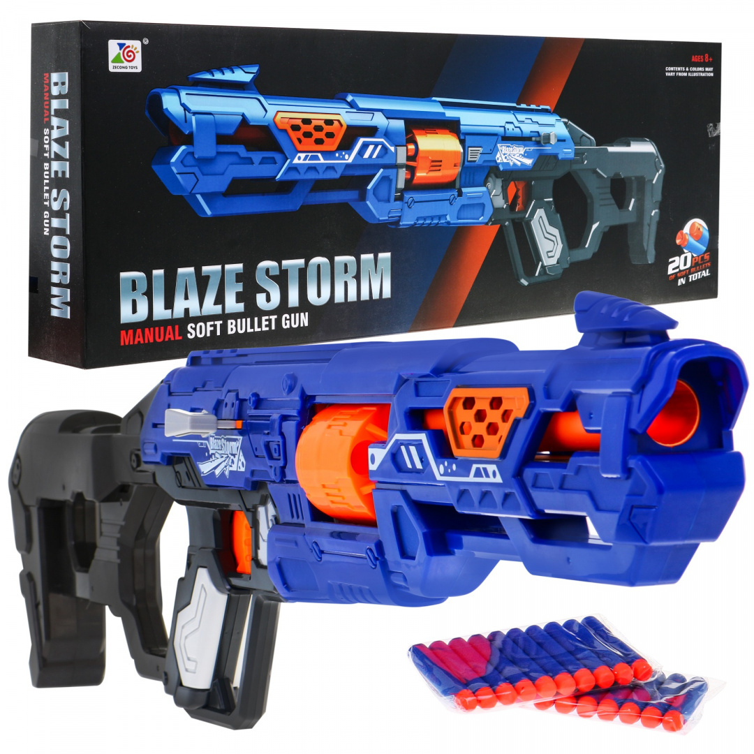 RAMIZ detská zbraň Blaze 3 Karabin modrá
