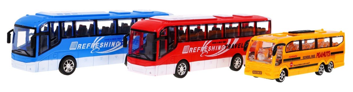 RAMIZ detská sada autobusov farebné