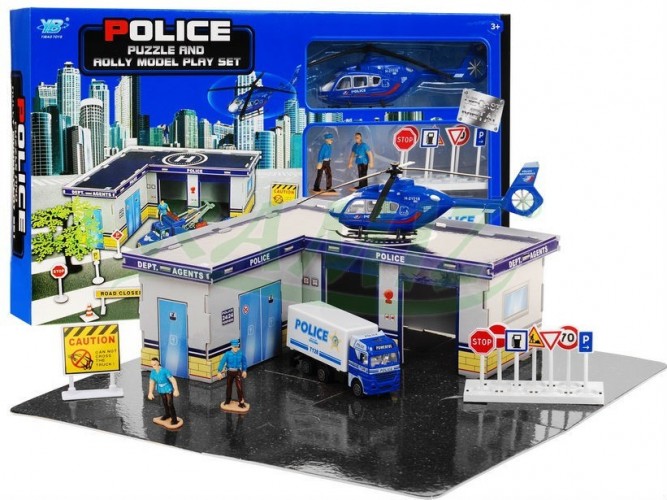 Policajná stanica -modrá